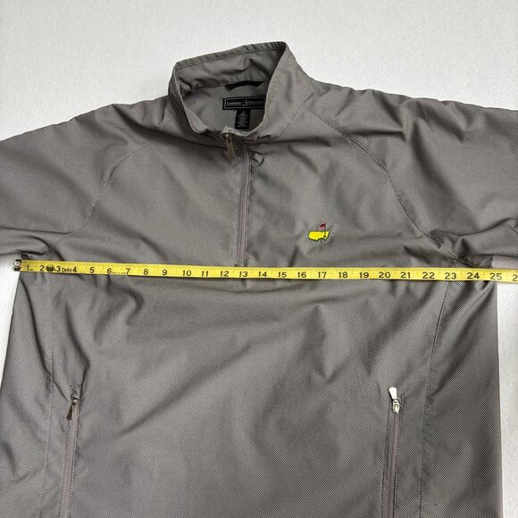 Masters Tournament Pullover 1/4 Zip Jacket Mens L Gray Golf Clubhouse Collection - Picture 9 of 11